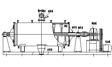 耙式真空干燥機示意圖